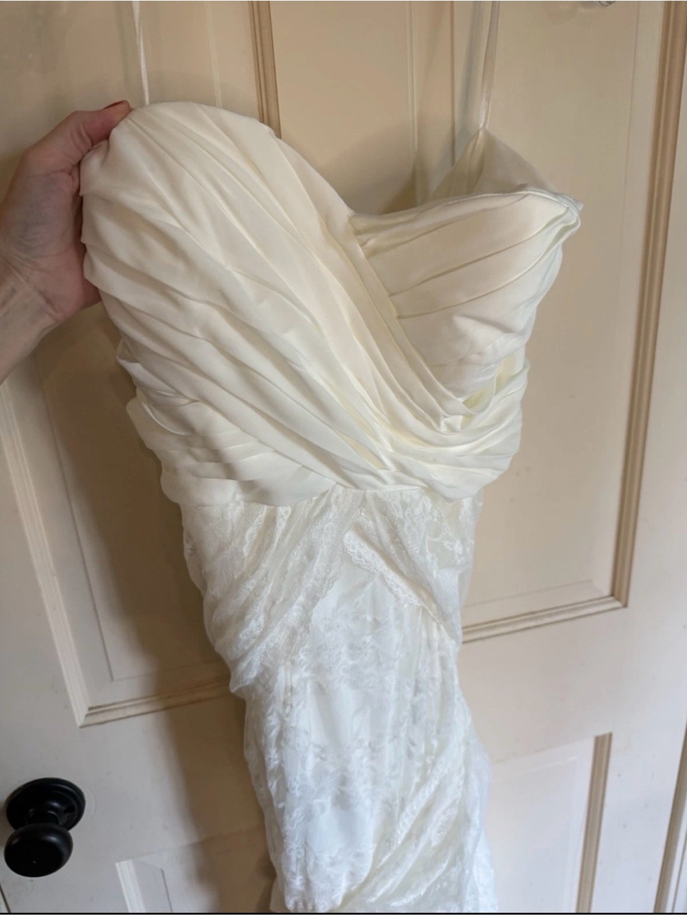NEW June Bridals cream lace wedding dress, Size 16 — #Boho, #Vintage - Picture 6 of 9
